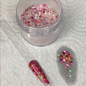 Sangria mix glitter acrylic 1 ounce